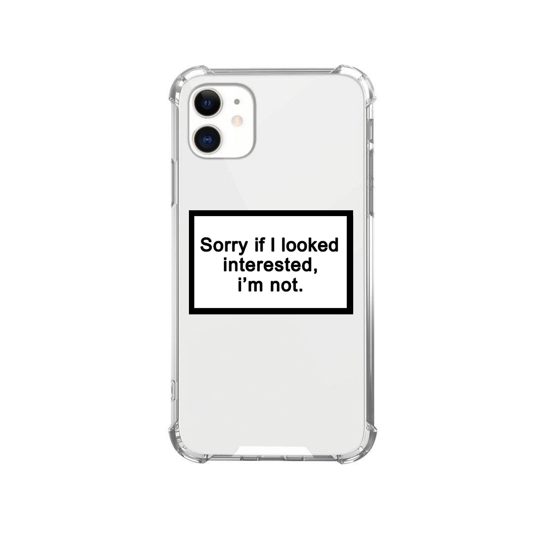 Shockproof All-Inclusive Transparent Letter Phone Case