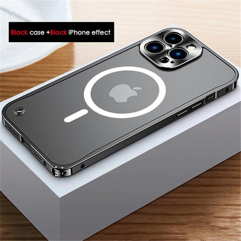 Magnetic Charging Aluminium Case Cover for iPhone