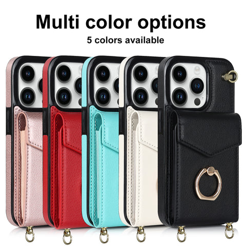 Cross body phone case Suitable for 14 Pro max phone holster organ Ring buckle protection case