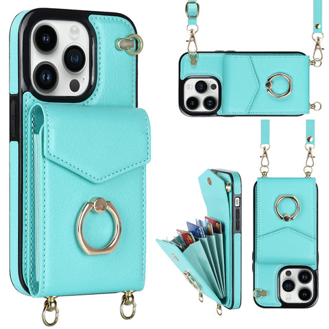 Cross body phone case Suitable for 14 Pro max phone holster organ Ring buckle protection case