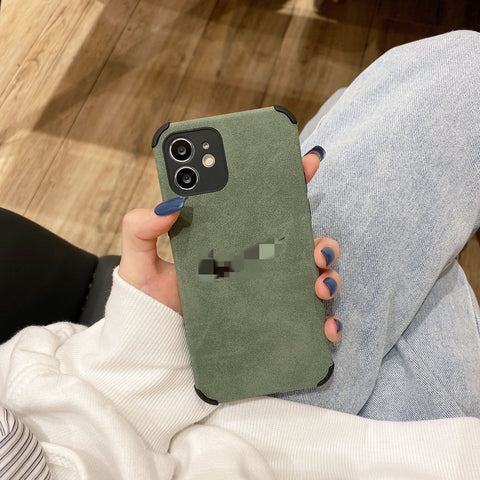 Suitable for iPhone14 phone case Hook resistant iPhone13Pro four corners anti-fall plush soft case