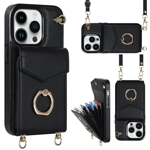 Cross body phone case Suitable for 14 Pro max phone holster organ Ring buckle protection case