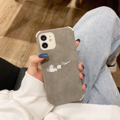 Suitable for iPhone14 phone case Hook resistant iPhone13Pro four corners anti-fall plush soft case