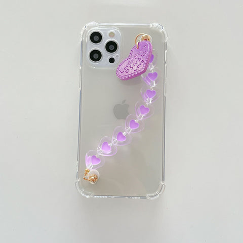 Candy Love Bracelet Suitable for iphone12pro phone case Apple 14 Anti-fall xsmax Transparent 13 Case