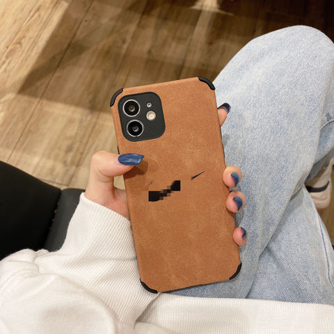 Suitable for iPhone14 phone case Hook resistant iPhone13Pro four corners anti-fall plush soft case